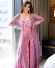 Beautiful Amritha Aiyer in Pink Dress Photos 01