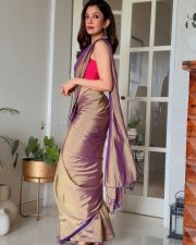 Beautiful Sexy Barkha Singh in an Embellished Tissue Saree Photos 02
