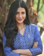 Beautiful Shruti Haasan in a Blue Salwar Photoshoot Pictures 01