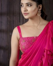 Beautiful Vani Bhojan in a Red Dress Photos 02