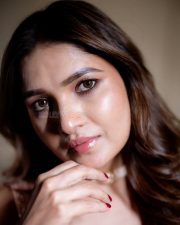 Charming Vani Bhojan in a Soft Pink Saree with Sleeveless Blouse Photos 02