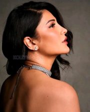 Coolie Actress Shruti Haasan in a Long Black Draped Dress Pictures 04