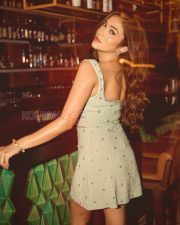 Dazzling Actress Ridhima Pandit in a Mint Green Embellished Mini Dress Photos 08