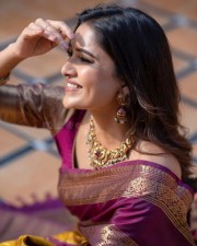 Elegant Vani Bhojan in a Kanchipuram Silk Saree Photos 02