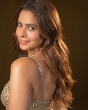 Gorgeous Aamna Sharif in a Brown Backless Dress Photos 01