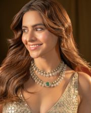 Gorgeous Aamna Sharif in a Brown Backless Dress Photos 05