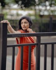 Graceful Eesha Rebba in an Orange Dress Photos 04