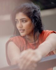 Graceful Eesha Rebba in an Orange Dress Photos 05