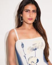 Gustaakh Ishq Actress Fatima Sana Shaikh in a Floral Printed Bodycon Maxi Dress Pictures 02