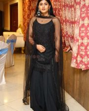 Hebah Patel at Santosham South Indian Film Awards 2021 Curtain Raiser Press Meet Photos 11