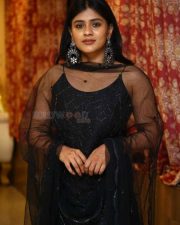 Hebah Patel at Santosham South Indian Film Awards 2021 Curtain Raiser Press Meet Photos 12