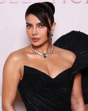 Iconic Priyanka Chopra Cleavage in a Black Strapless Off Shoulder Ruffle Gown Photos 02 Iconic Priyanka Chopra Cleavage in a Black Strapless Off Shoulder Ruffle Gown Photos 02