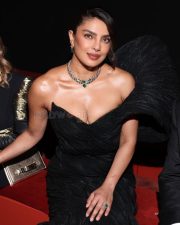 Iconic Priyanka Chopra Cleavage in a Black Strapless Off Shoulder Ruffle Gown Photos 04 Iconic Priyanka Chopra Cleavage in a Black Strapless Off Shoulder Ruffle Gown Photos 04