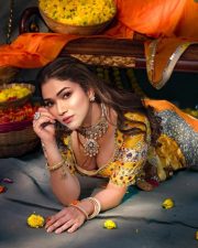 Indian Television Actress Ridhima Pandit in a Traditional Lehenga Choli Photos 01