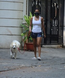 Malaika Arora spotted dog walking at Bandra pics
