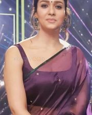 Nayanthara Smiling in Saree Photo 01