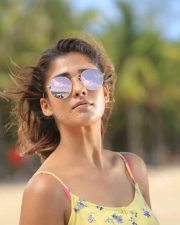 Nayanthara Yellow Top Sunglass Photo 01