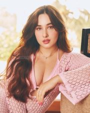 Sensual Aditi Budhathoki Cleavage in a pink knit cardigan Photos 08 Sensual Aditi Budhathoki Cleavage in a pink knit cardigan Photos 08