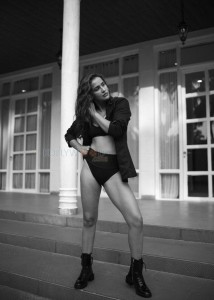 Sexy Aisha Sharma BW Photoshoot Stills 01