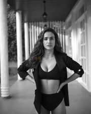 Sexy Aisha Sharma BW Photoshoot Stills 05