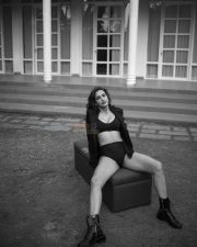 Sexy Aisha Sharma BW Photoshoot Stills 15