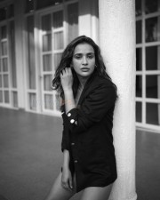 Sexy Aisha Sharma BW Photoshoot Stills 32