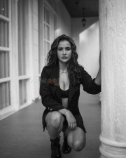Sexy Aisha Sharma BW Photoshoot Stills 34