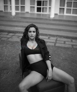 Sexy Aisha Sharma BW Photoshoot Stills 37