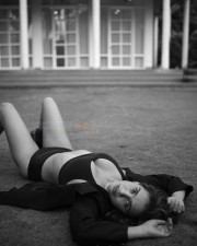 Sexy Aisha Sharma BW Photoshoot Stills 38
