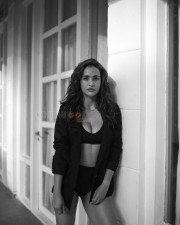Sexy Aisha Sharma BW Photoshoot Stills 44