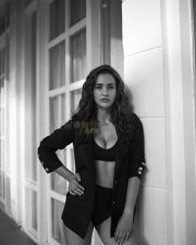 Sexy Aisha Sharma BW Photoshoot Stills 45