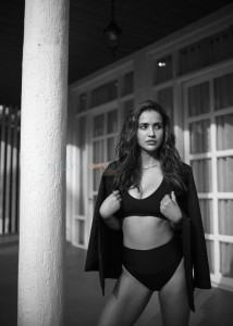 Sexy Aisha Sharma BW Photoshoot Stills 46