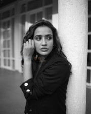 Sexy Aisha Sharma BW Photoshoot Stills 54