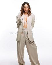 Sexy Aisha Sharma Topless in a Gray Suit Pictures 02