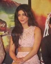 Shruti Hassan At Gabbar Is Back Trailer Lunach Photos
