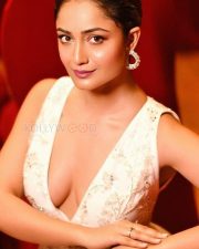 Sin Whispers of Guilt Actress Tridha Choudhury in an Off White Embroidered Deep Cleavage Sleeveless Dress Pictures 01 Sin Whispers of Guilt Actress Tridha Choudhury in an Off White Embroidered Deep Cleavage Sleeveless Dress Pictures 01