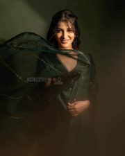 Sizzling Beauty Shruti Haasan in a Black Saree Photos 11