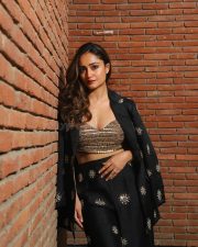 Sophisticated Actress Tridha Choudhury in a black embroidered blouse with gold detailing and black pants photos 04 Sophisticated Actress Tridha Choudhury in a black embroidered blouse with gold detailing and black pants photos 04