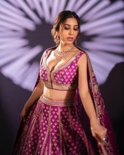 Stunning Sophie Choudry in a Pink and Gold Embroidered Lehenga for TRAWED Magazine Photos 01