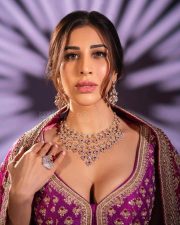 Stunning Sophie Choudry in a Pink and Gold Embroidered Lehenga for TRAWED Magazine Photos 02