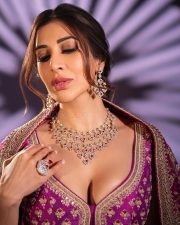 Stunning Sophie Choudry in a Pink and Gold Embroidered Lehenga for TRAWED Magazine Photos 04