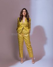 Stylish Yami Gautam in a Yellow Blazer Pant Suit Pictures 01