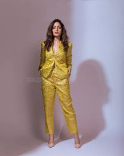 Stylish Yami Gautam in a Yellow Blazer Pant Suit Pictures 01