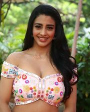 Telugu Actress Daksha Nagarkar at Ravanasura Movie Opening Photos 16