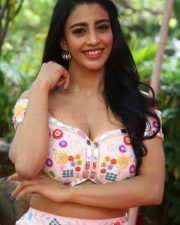 Telugu Actress Daksha Nagarkar at Ravanasura Movie Opening Photos 17