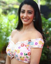 Telugu Actress Daksha Nagarkar at Ravanasura Movie Opening Photos 28