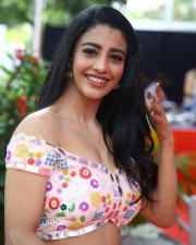 Telugu Actress Daksha Nagarkar at Ravanasura Movie Opening Photos 32