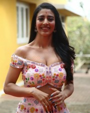 Telugu Actress Daksha Nagarkar at Ravanasura Movie Opening Photos 41