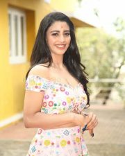 Telugu Actress Daksha Nagarkar at Ravanasura Movie Opening Photos 48