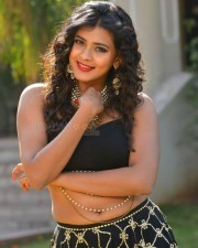 Tollywood Heroine Hebah Patel in Sexy Black Dress Pictures 03